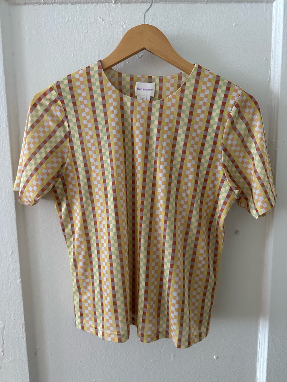 Find me now checkered top